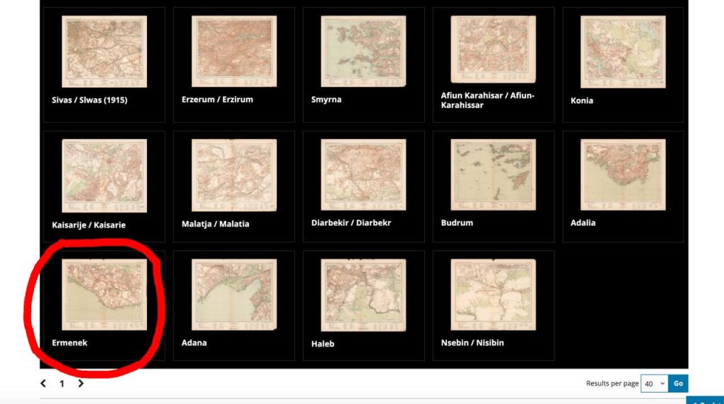Haritacı Karte Von Kleinasien Türkiye Haritasını kataloglarken bölgemizi Ermenek başlığı ile kataloglamıştır.